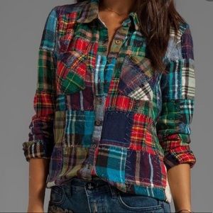 We The Free Rare Patchwork Flannel